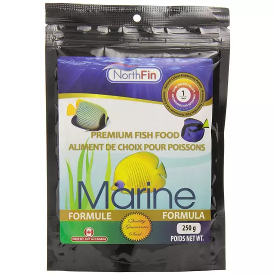 NorthFin Marine Formula 1mm Slow Sinking Pellets 250g Premium Fish Food