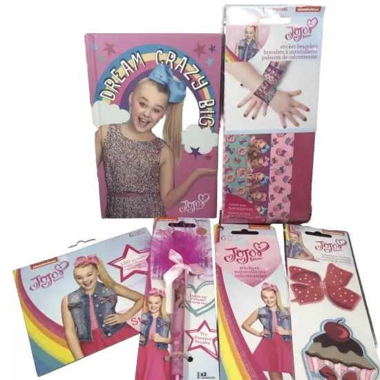 Jojo Siwa Journal Pen Stickers Party Favors Birthday Gift Lot Reward Brand NEW