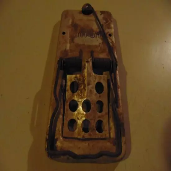 Vintage LIC-LUR Metal Mouse / Rat Trap