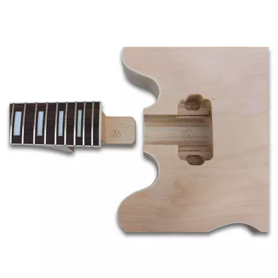 DIY Electric Guitar Kit ES335 Style Build on Own Unfinished 22 Fret 24.75 Inch