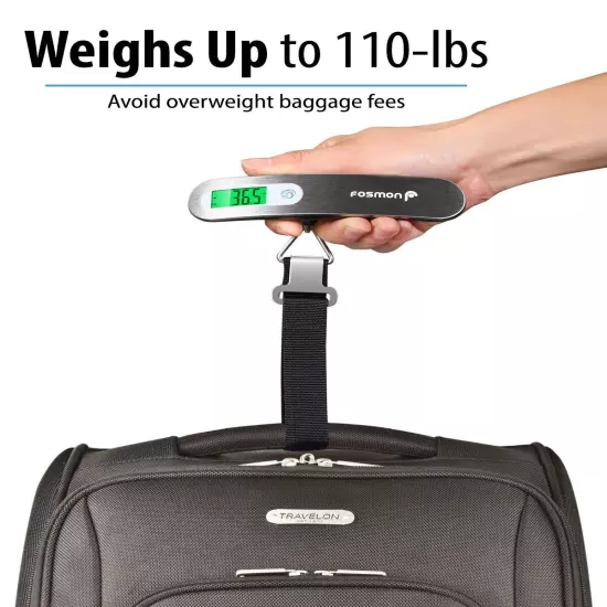 TSA Accepted Combination Travel Luggage Suitcase Bag Lock Hanging Scale Weight