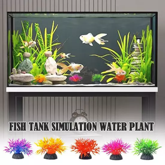 Fish Tank Simulation Water Plant Fish Tank Landscaping Decoration Wat