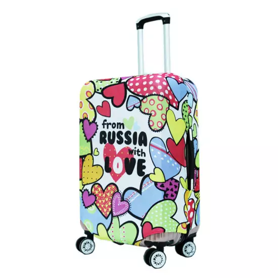 Elastic Print Luggage Suitcase Protector Cover Suitcase Anti Dust Scratch 18-28