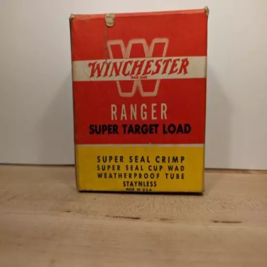 VINTAGE WINCHESTER Ranger Super Target Load 12 Ga Empty Shotshell Box Only