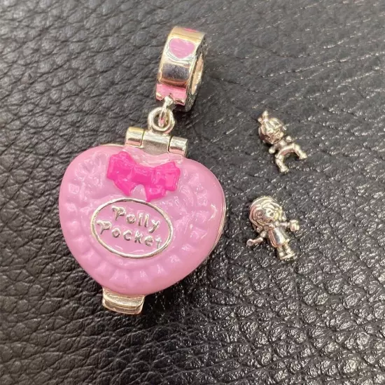 PRESALE 925 Sterling Silver perfect playroom polly pocket charm for bracelet