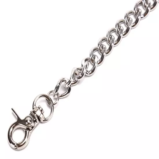 Metal Silver Link Biker Trucker Punk Light Duty Keychain Wallet Chain 23 " Long