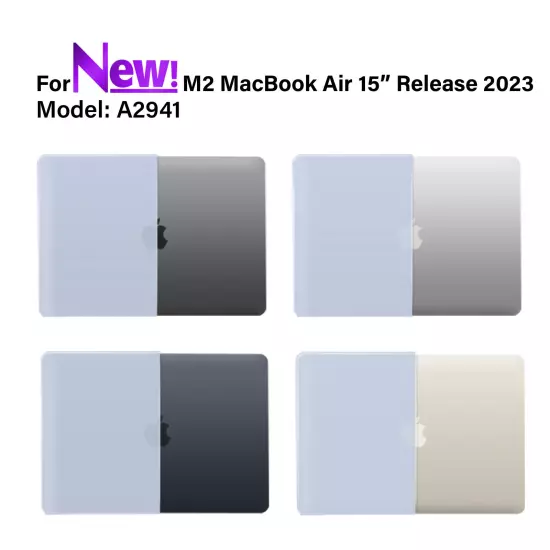 IBENZER 2024 2023 MacBook Air 15 inch case M3 A3114 M2 A2941 HardShell Case