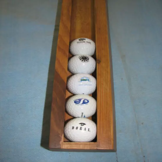 New Sassafras 19 golf ball display case hand made (great gift for dad)