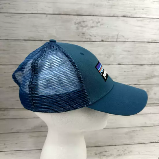 Patagonia Blue Ball Cap Trucker Hat Snapback Mesh Logo Lightweight