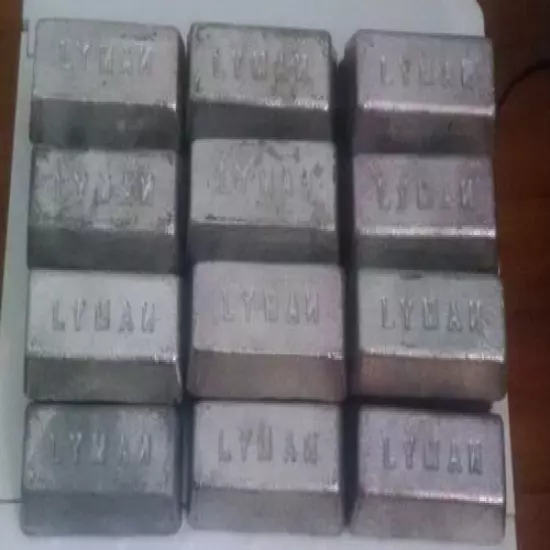 20Lbs.Lyman lead ingots/bars 70%PB 30%Sn