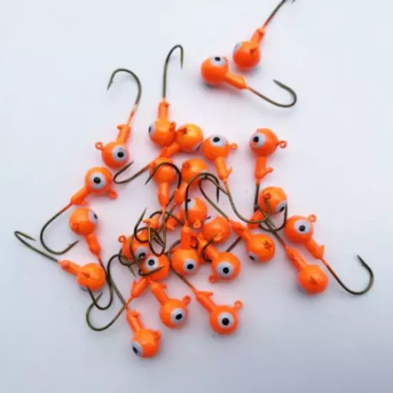 Lures Pro 50 PCs 1/32 1/16 oz 1/8 oz Lead Jig Heads Fishing hooks Crappie