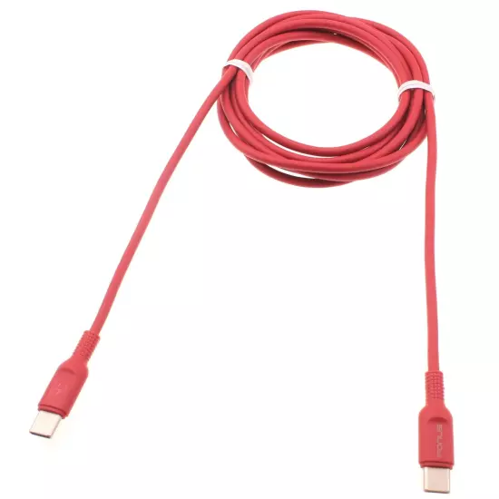 For Samsung Galaxy Z Fold6 - USB-C to Type-C Red 6ft Long Cable PD Fast Charger