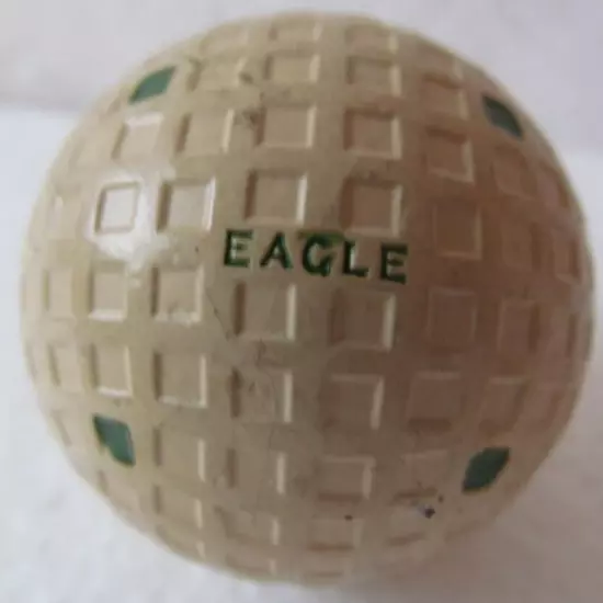 VINTAGE UNUSED REACH EAGLE SQUARE MESH BALL WITH MULTI MARKING CIRCA 193O'S 