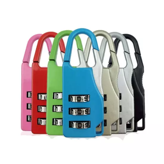 1 PC Mini 3 Digit Combination Security Safe Travel Luggage Code Lock Padlock