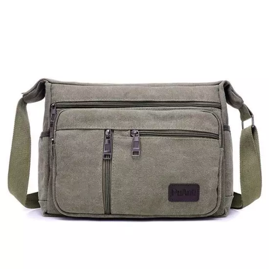 Casual Tote Travel Men's Crossbody Bag Men Canvas Shoulder Bags Casual Messenger