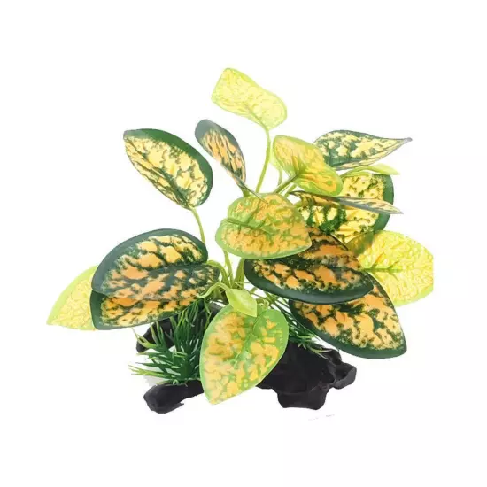 Artificial Water Plants Aquarium Silk Plastic Fish Decorations D1P2 Tank L H6L7