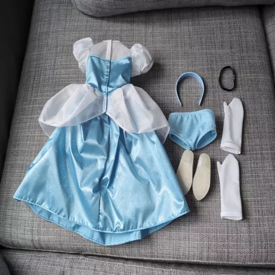 Cinderella Meet Outfit Dress Shoes Headband Gloves American Girl Doll Clothes