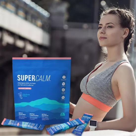 Supercalm$Powdered Drink Mix Supplements for Relaxation & Focus No Sugar NonGMO/