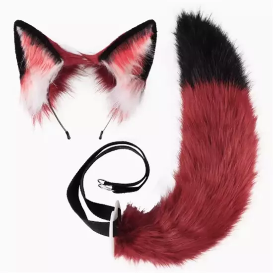 Zootopia Nick·Wilde Simulated Fox Ears Fox Tail Cosplay Anime Costume Prop