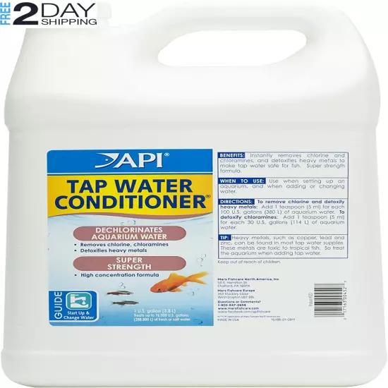 TAP Water Conditioner Aquarium Water Conditioner 1-Gallon Bottle