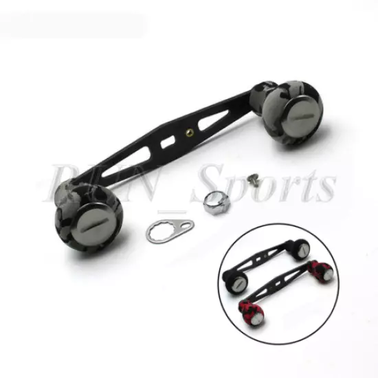 Carbon Fiber Drum Trolling Straight Baitcasting Reel Handle for Abu Garcia Daiwa