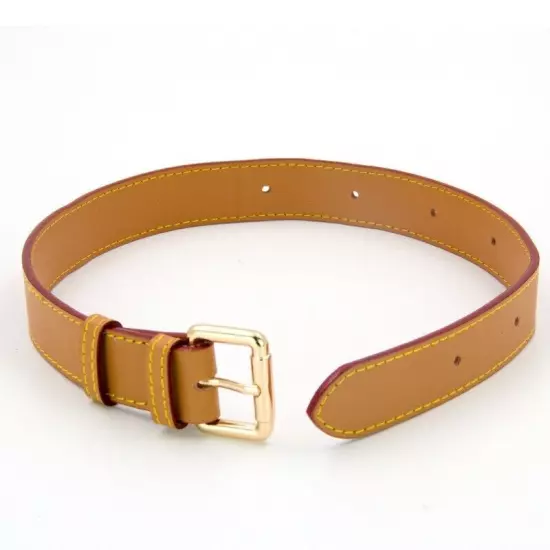 Real Leather Replacement Extension Strap Vachetta Natural Cowhide 3-Widths