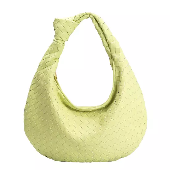 Melie Bianco Katherine Brigitte Satchel Oversized Edition Woven Knot Bag ANTHRO!