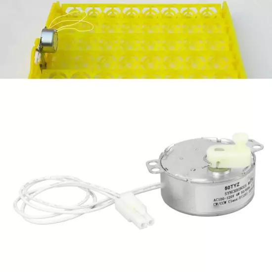 Egg Turner Motor 4W 100V to 120V Rotating Incubator Motor for Chickens