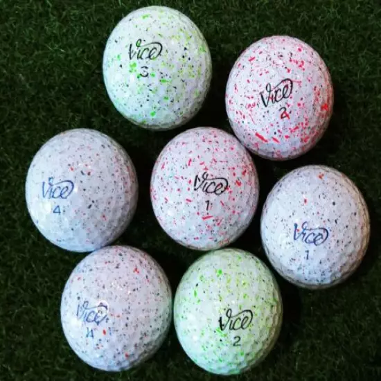 15 Vice Pro /Pro Soft Drip Red, Lime, Red & Blue Golf Balls LIMITED 5A Mint