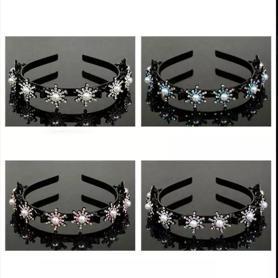 1X Headband Hair Clips Fashion Hair Clip Headband For Women Pearl Pins Hair O ыр