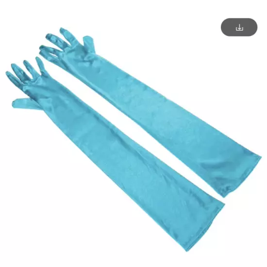 Women's Satin Long Gloves Opera Wedding Bridal Evening Party Prom Costume Glove