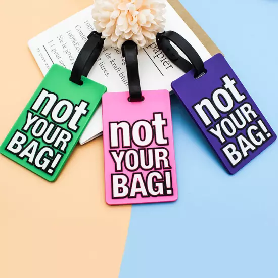 Luggage Tags NOT YOUR BAG Baggage Labels Name Address Suitcase Travel Holiday