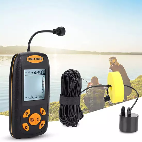 100m Fish Finder Oltrasonic Fishfinder Fishing With LCD Display GDM Portable