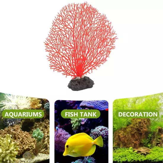 Coral Fish Tank Decorations Aquarium Plants Coral Reef Decor for Aquarium Art...