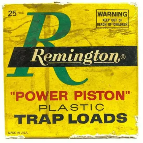 1960's Remington Trap Loads Power Piston 12 Ga EMPTY Ammo Box 5528-P