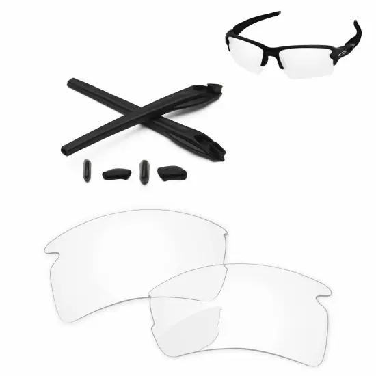 Lensology Polarized Replacement Lenses & Kit For-Oakley Flak 2.0 XL OO9188 - Opt