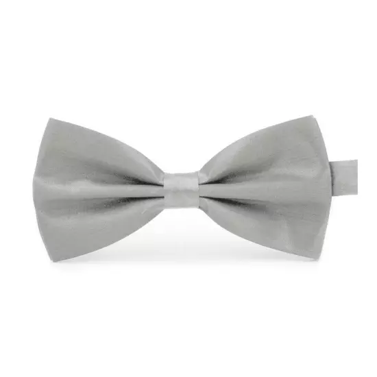 Men Bowtie Classic Wedding Party Bow Tie Solid Color Adjustable Necktie