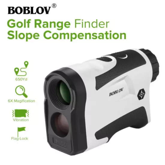 BOBLOV LF600AG 600M 6X Golf Range Finder W/ Slope Compensation Speed Meter