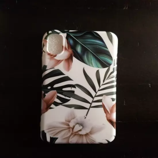 For iPhone XS Max Green leaves Floral Multicolor Case Slim Silicon 