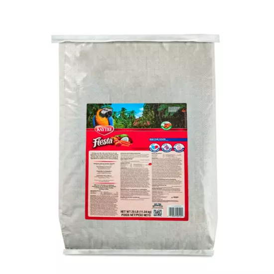 NEW Kaytee Fiesta Macaws Bird Food 25 lb