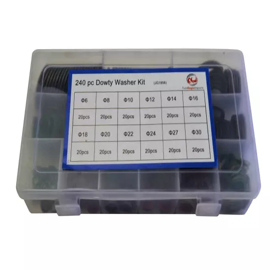 240pc Dowty Washers Grab Kit