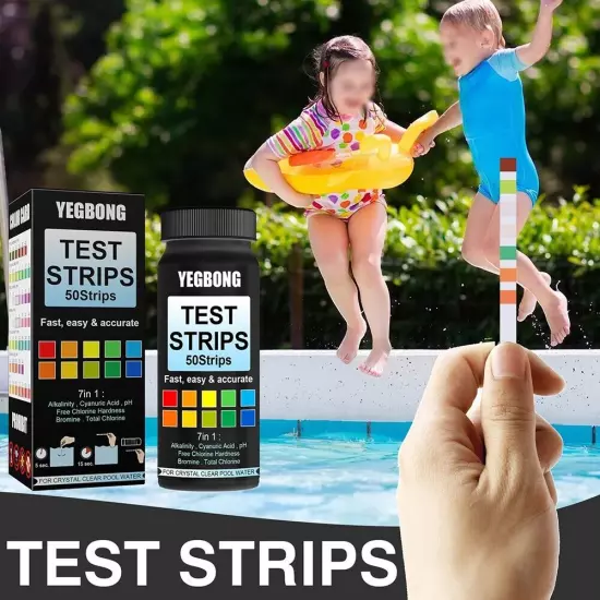 Aquarium Fish Tank Water Test Strips Kit Nitrite Nitrate PH Tester 7-in-1