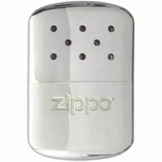 Zippo Zo40323 Hand Warmer with Lighter Fluid - Chrome Silver