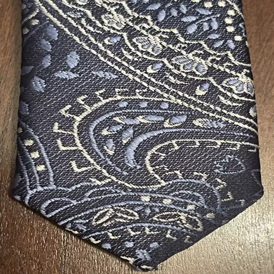 U.S. Polo ASSN. Blue Gray Hand Made 100% Polyester Men’s Neck Tie Made In China