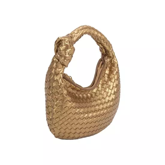 Melie Bianco Brigitte Satchel Mini Edition (Drew) Vegan Woven Knot Bag ANTHRO!