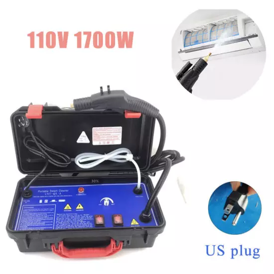 New Portable Steam Cleaner Commercial 110V 1700W Car Upholstery Cleaning Machine