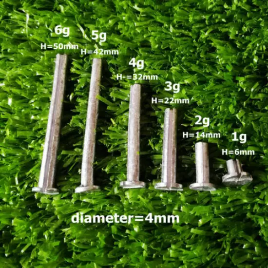 5pcs Golf Lead Tip Plug Weights For .335 .350 .355 .370 Graphite Shaft Dia. 4mm