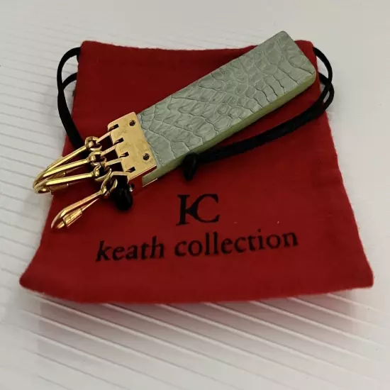 NEW Genuine Farm Raised Alligator Crocodile Leather Keyring Multi Ring Keychain