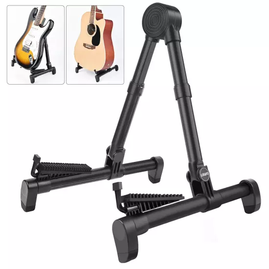 Foldable A-Frame Guitar Stand Portable Guitar Floor Stand Non-slip Silicone 