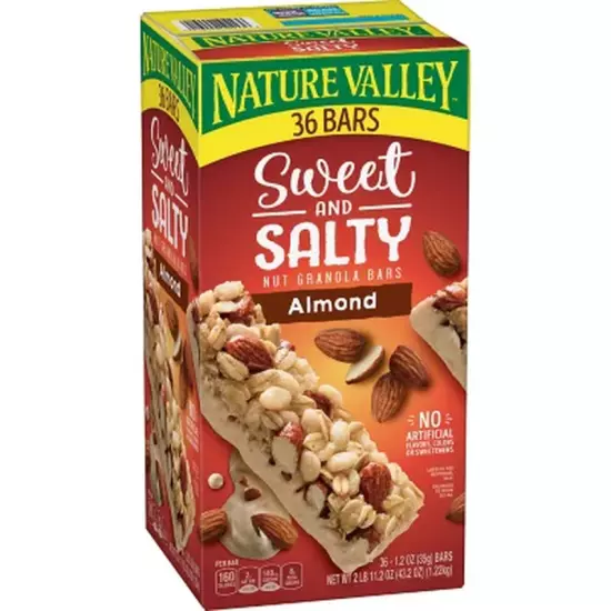 Nature Valley Sweet and Salty Nut Almond Granola Bars 36 Ct. "BEST PRICE ON EBAY